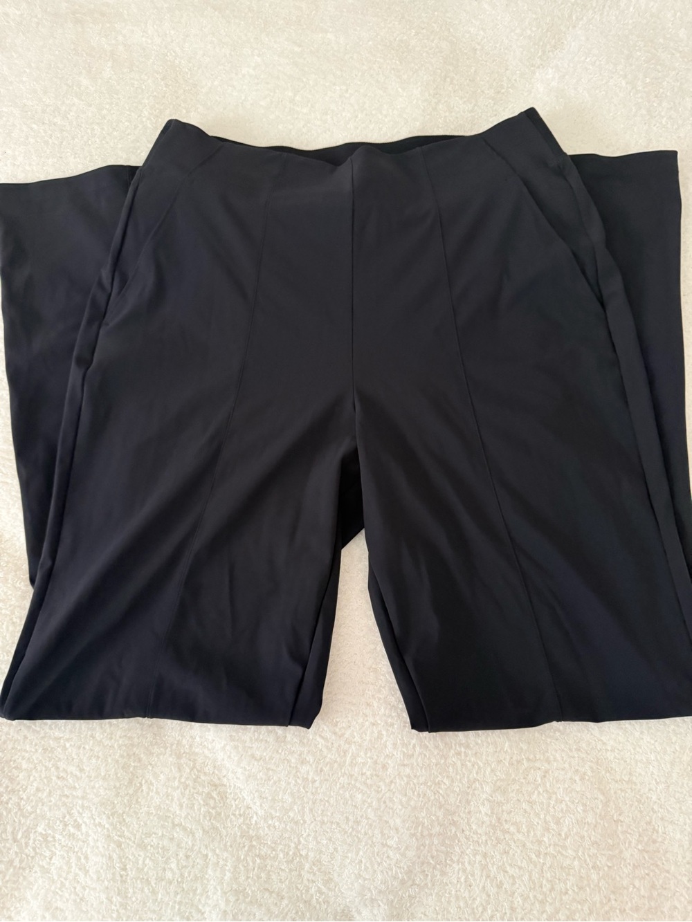 Athleta Black Pull-On Stretch Track Pants
